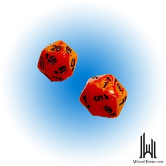 VORTEX COUNT UP & DOWN D20 ORANGE/BLACK